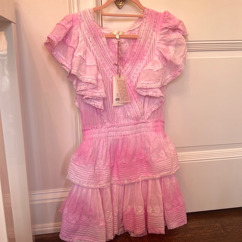 Love shack fancy Gwen dress in peony pink